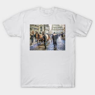 Fiakers at Stephansplatz Vienna. T-Shirt